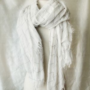 Windowpane Plaid Scarf